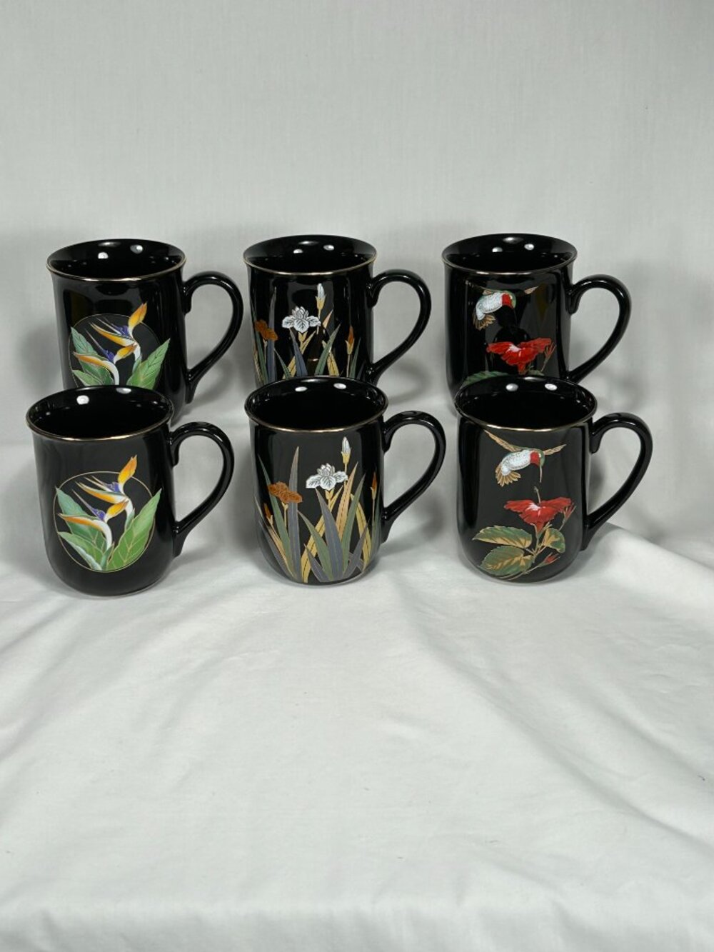 set of 6 Otagiri Japan coffee mugs